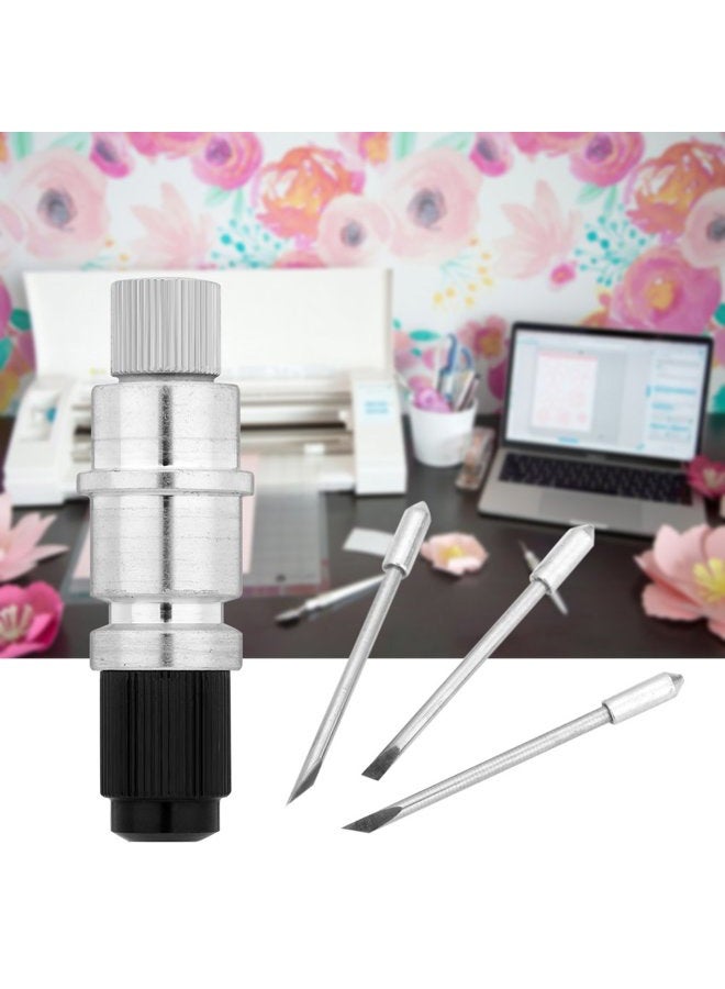 EVISWIY JANSANE Silhouette Blade CB09 Graphtec Holder with 15psc Vinyl Fabric Cutting Blades (30/45/60 Degree) for Silhouette Cameo 1 2 3/Portrait/Curio/Graphtec 6000/CE 5000-60 Plotter - Image 2