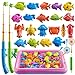TEMI Fishing Toy for Kids 38 Years Old Bath Toy for Child Magnetic Fishing Pole for Toddlers Summer Water Toys for Boys and Girls Outdoor and Indoor Toys Gifts for Birthday and Holidays - Image 2