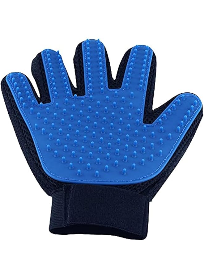 Cool Baby 2 Piece Pet Grooming Gloves Blue Black - Image 1