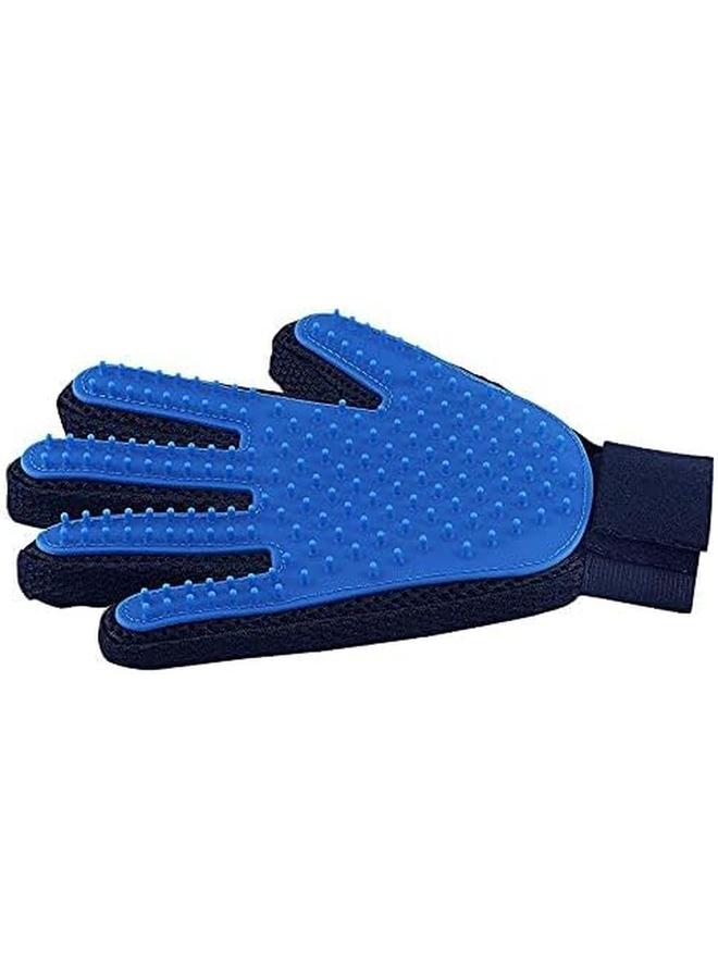 Cool Baby 2 Piece Pet Grooming Gloves Blue Black - Image 3