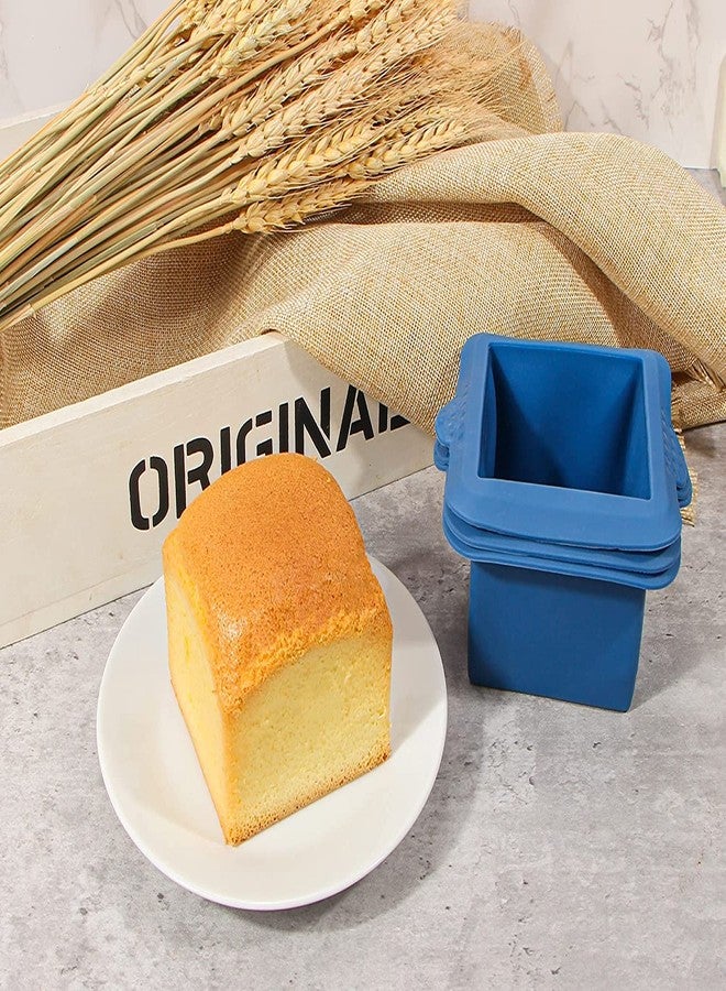 Webake Silicone Square Mold 3x3 Inch Mini Cake Pan for Individual Portion Baking Molds for Pastry, Ice Cube, Jelly, Soap, Candle, Pack of 4 - Image 5