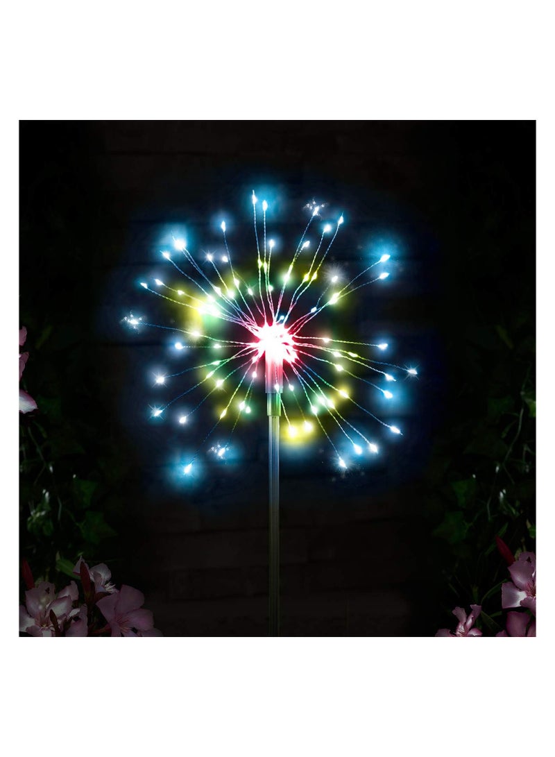 Generic Solar Powered 120 LED Firework Lights – Multi-Color Outdoor Garden Decoration, Waterproof Starburst Lighting for Yard, Patio & Pathway, Flexible DIY Design  - Image 3