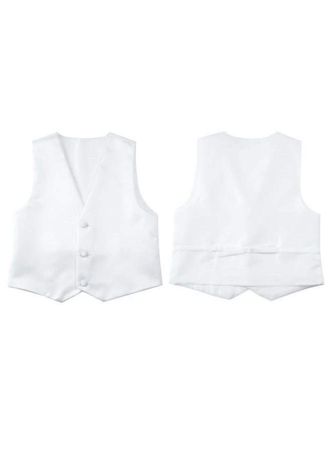 Spring Notion Big Boys' Modern Fit Tuxedo Set, No Tail 3T White Jacket/Black Pants - Image 5