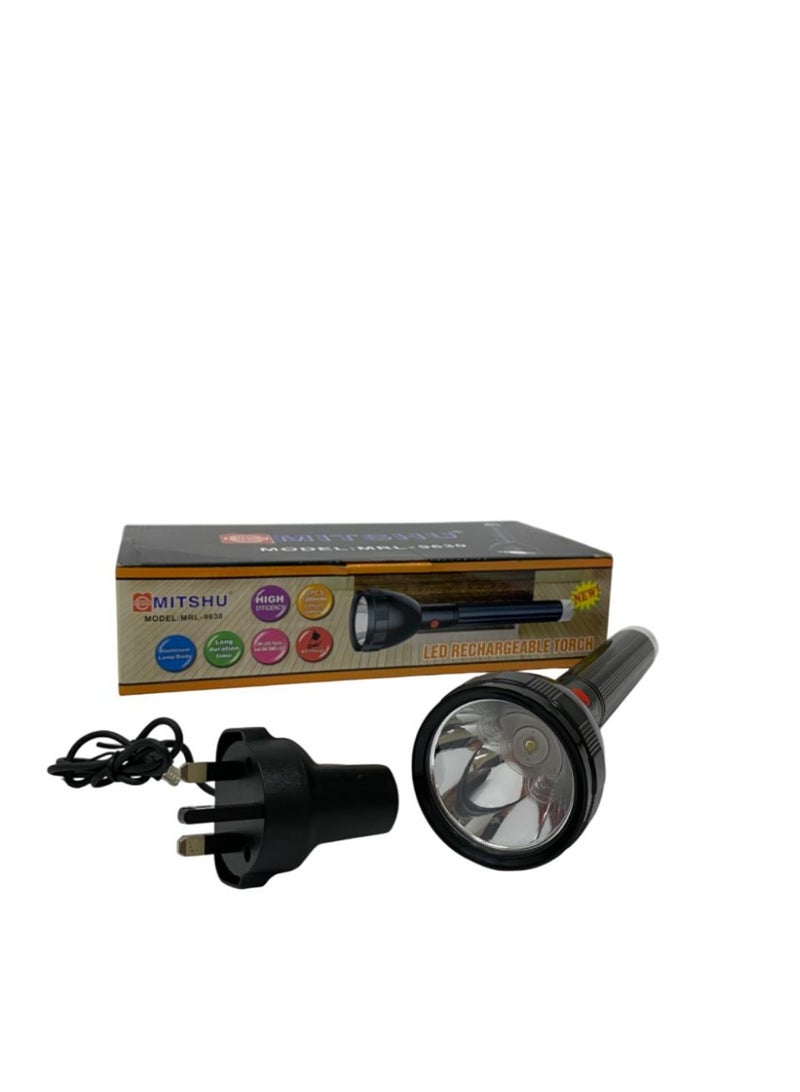 ميتشو مصباح طوارئ قابل لإعادة الشحن مزود بـ 4 مصابيح LED SMD، ضوء ساطع 3 وات، احتياطي لمدة 2-3 ساعات، أوضاع إضاءة قوية/ضعيفة، بطارية ليثيوم للتخييم والطوارئ والاستخدام الخارجي والمنزلي - Image 3