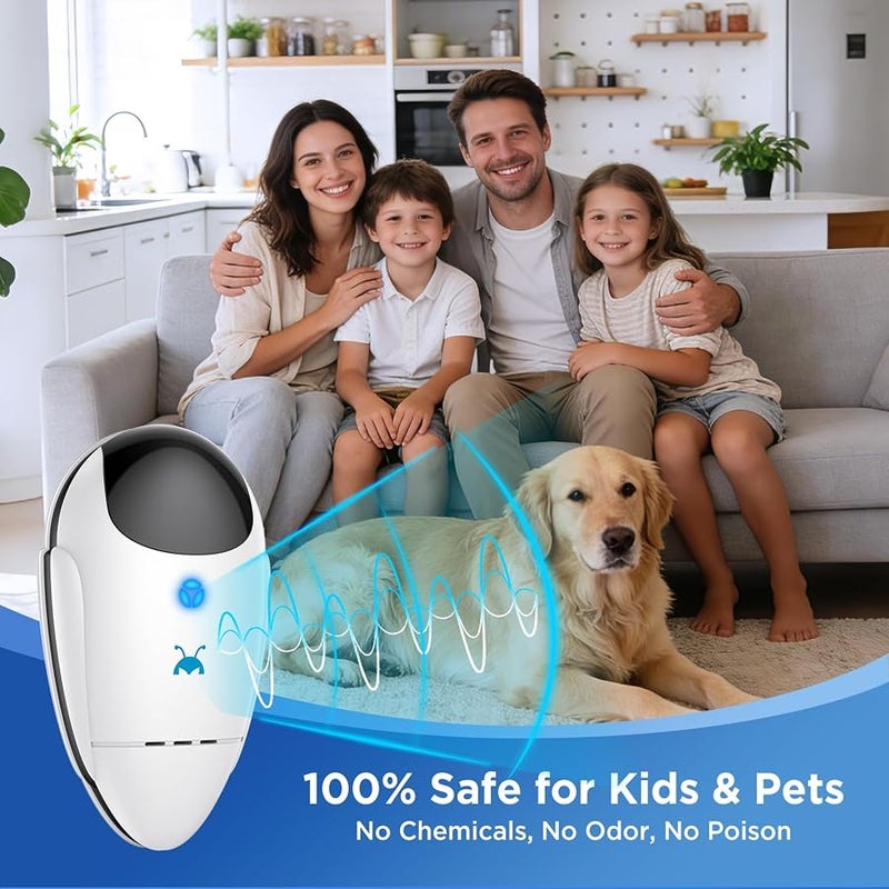 Neatmaster 2026 Upgraded Ultrasonic Repeller Pest & Insect Indoor Repeller, Pest Control for Roach, Rodent, Bugs, Mosquito, Mice, Spider, Ant, Electronic Plug in Mouse Repellent, 4 Packs - Image 5