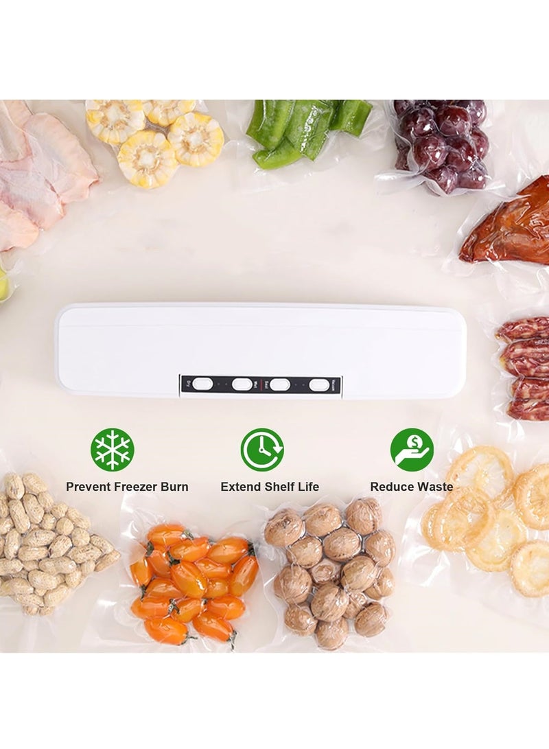 Automatic Vacuum Sealer Machine With 30 Bags （20cm*25cm） White color  - Image 3