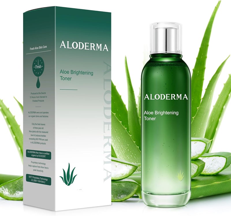 Aloderma Brightening Face Toner Made with 88 Organic Aloe Vera  Natural Aloe Vera Toner for Face with Hyaluronic Acid  Niacinamide SkinRefining Toner to Brighten Skin Aloe Skin Toner 42 Oz