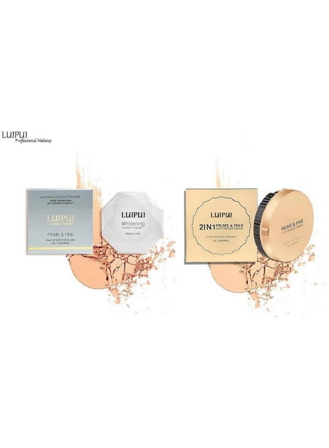 Lui Pui LUIPUI Whitening Compact, 2 IN 1 prime & Fine Matte Pressed Powder (20g+20g) (2 Items in the set) - Image 2