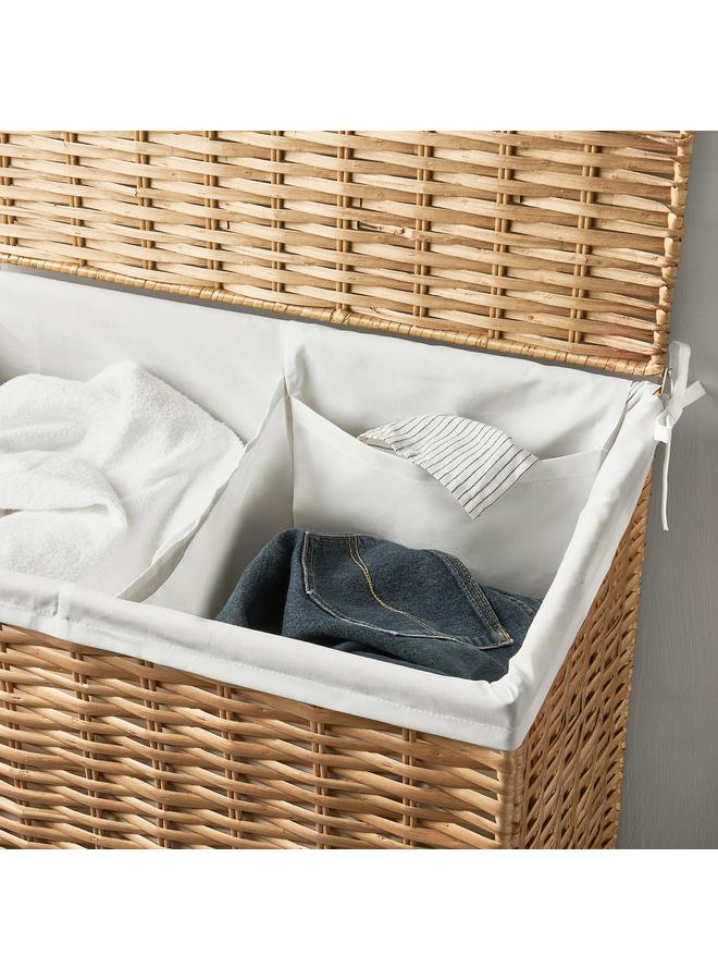 Zaboon Laundry basket, willow/handmade, 100 l  - Image 3
