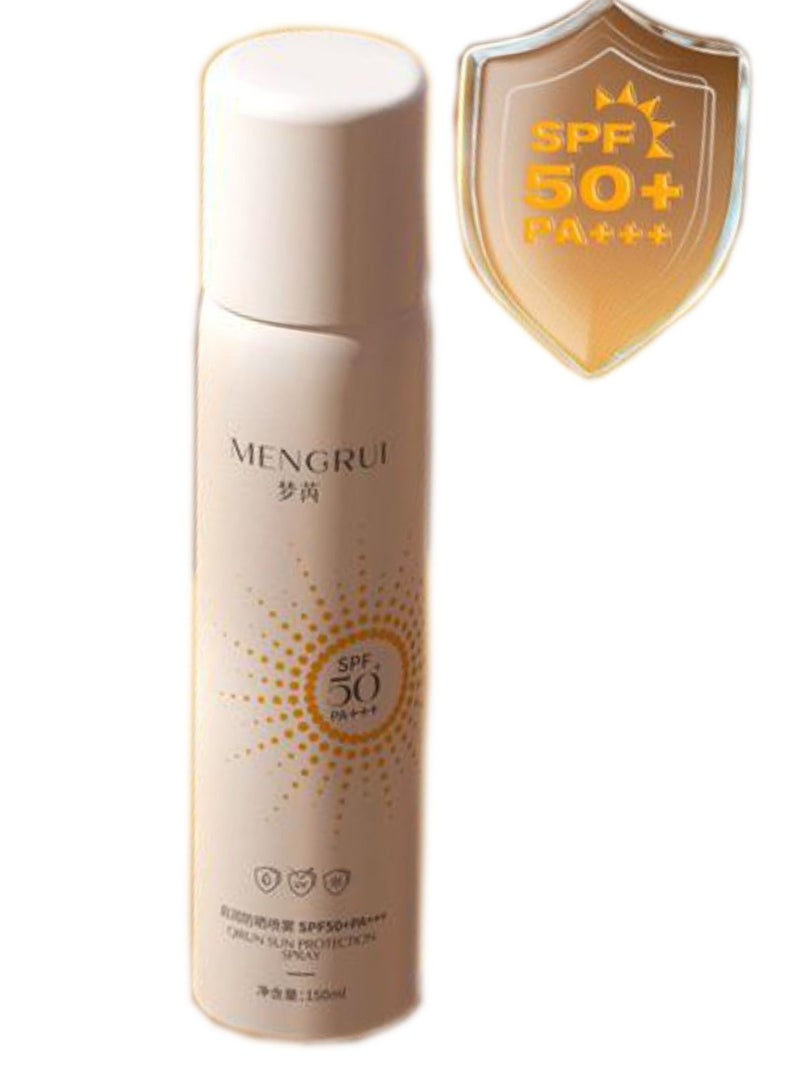 مينجوري Mengrui Hydration Weightless Continous Spray Sunscreen SPF 50 150ml - Image 1
