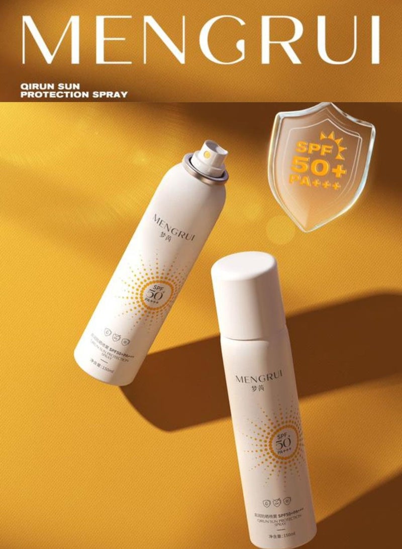 مينجوري Mengrui Hydration Weightless Continous Spray Sunscreen SPF 50 150ml - Image 3