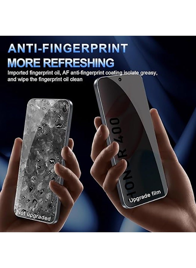 2 Pcs Honor 400 5G Privacy Screen Protector, 9H Tempered Glass Screen Protector for Honor 400 5G, Full Coverage Bubble-Free Tempered Film, Anti-Scratch Film (Anti-Spy Tempered Glass)  - Image 5