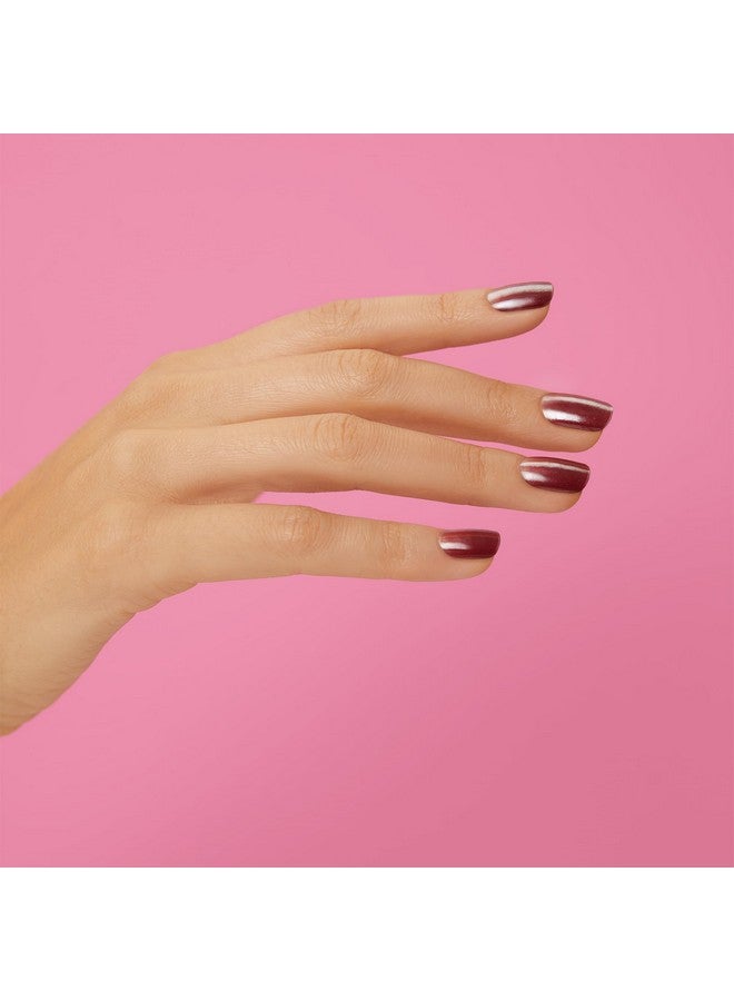 DASHING DIVA Glaze Nail Strips - Sangria Glaze | Works With Any Led Nail Lamp | Long Lasting, Semicured Gel Nail Strips | Contains 34 Salon Soft Plum Nail Wraps, 1 Prep Pad, 1 Nail File - Image 3