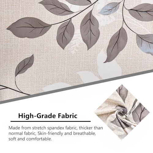 NILUOH Wingback Chair Slipcovers 2-Piece Stretch Spandex Wing Chair Covers Pattern Sofa Slipcover Armchair Chair Slipcovers Furniture Covers for Wingback Chairs Skid Resistance Machine Washable,06 - Image 3