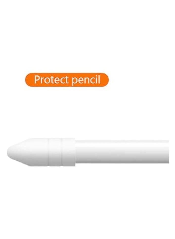 PROMASS Accessories for Apple Pencil Cap Holder, Anti Loss Silicone Pencil Nib 3-Piece Case, Non-Magnetic 2-in-1 Cap Charging Adapter Compatible  - Image 3
