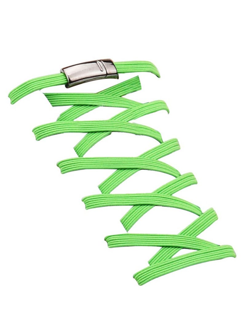 SOLARAE Elastic No Tie Flat Shoe Laces for Sneakers Stretch Tieless Shoelaces Elastic Shoe Laces for Kids Adults Magnetic Shoes Strings - Image 1