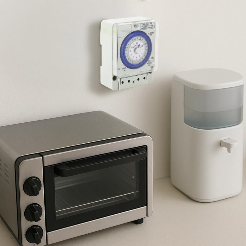 Mechanical Timer Switch 20A Home Power Compact Knob Design - Image 3