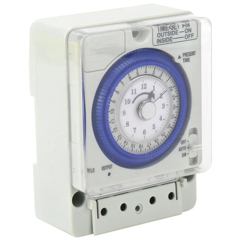 Mechanical Timer Switch 20A Home Power Compact Knob Design - Image 2