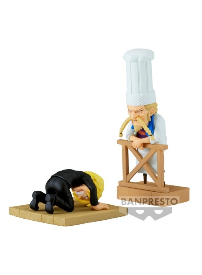 Banpresto One Piece World Collectable Figure Log Stories Sanji&Zeff 2 Statue - Image 3
