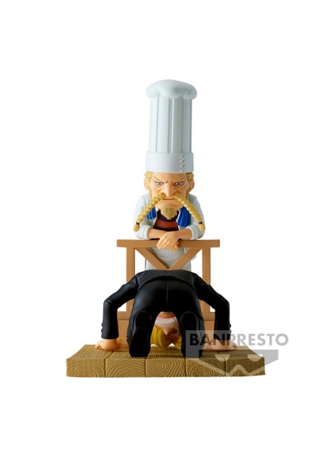 Banpresto One Piece World Collectable Figure Log Stories Sanji&Zeff 2 Statue - Image 2