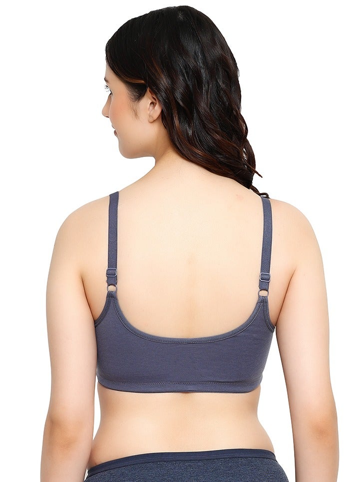 RAJNI Women's Bra D Cup Front Opening Soft PolyCotton Seamless Light Padded Full Coverage Natural Lift Wire-free Plus Size Pack of 2 - Image 2