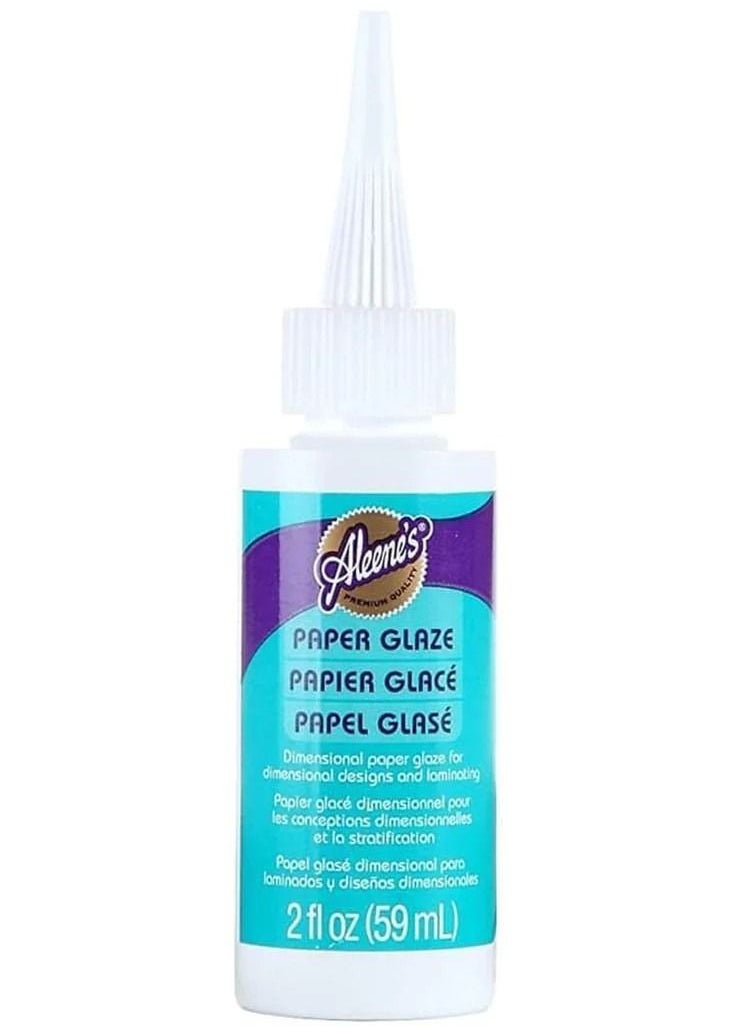 Aleene's Paper Glaze 2oz Bottle & Nozzle For Creating Baby Tears Dribble 