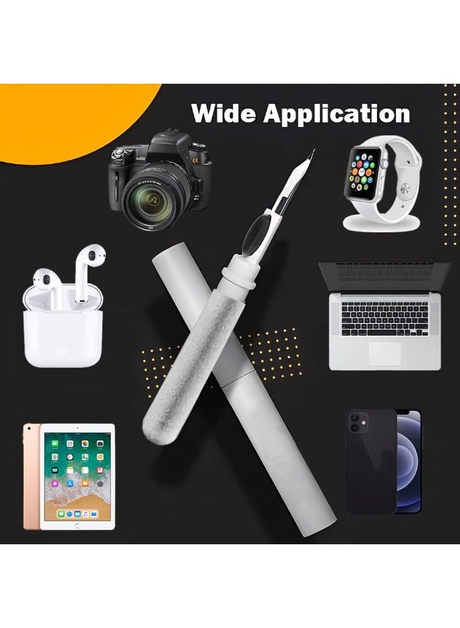 Yesimla Cleaner Kit for Airpods,Earbuds Cleaning kit for Airpods Pro 1 2 3, Multi-Function Cleaning Tool with Brush for Wireless Earphones Bluetooth Headphones Camera and iPhone,Bluetooth Earphone Cleaning Pen Kit for pad, Portable Cleaner Pen for Cleaning The Dust in Earphone, Camera, Mobile Phone,Pad - Image 5