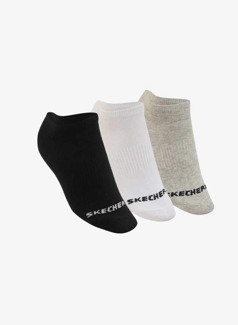 3 Pack Non-Terry No-Show Socks