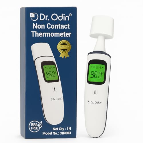 Dr.Odin Dr. Odin OIR003 Non-Contact Digital Infrared Thermometer for Forehead & Ear – Dual Mode, Smart Color Display, Instant Reading, Safe & Hygienic, Memory Function, Ideal for Baby, Kids & Adults - Image 1