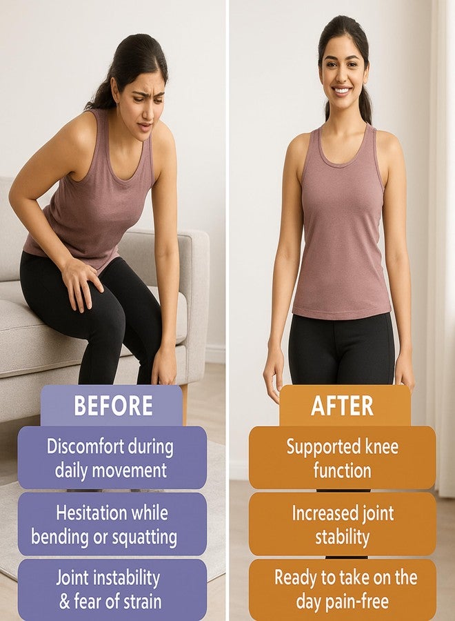 دعامة ركبة مفتوحة قابلة للتعديل من XETAFIT بتصميم متين مانع للانزلاق بثلاثة أحزمة | واقي ركبة لتخفيف آلام الركبة للرجال | دعامة ركبة للرجال في صالة الألعاب الرياضية ودعم للركبة للنساء لتخفيف آلام الركبة | نيوبرين مسامي، مقاس واحد (M-XL) للرياضة والتهاب المفاصل والتعافي من الإصابات (أسود) - Image 5