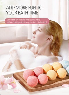 CMX 12-piece bath bubble ball set, suitable for women, men and children. Long-lasting floating substances, relaxing aromatherapy, moisturizing dry skin, rich in pure essential oils, healing properties  - Image 2