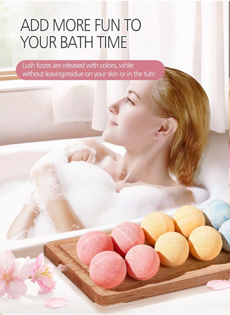 CMX 12-piece bath bubble ball set, suitable for women, men and children. Long-lasting floating substances, relaxing aromatherapy, moisturizing dry skin, rich in pure essential oils, healing properties  - Image 2