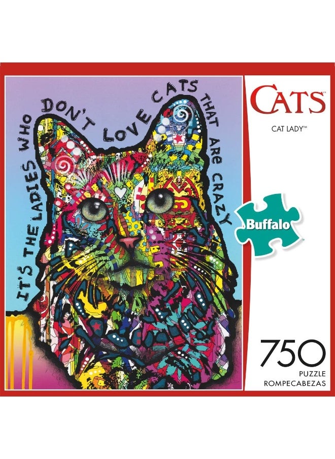 Buffalo Games - Cat Lady - 750 Piece Jigsaw Puzzle - pzsku/ZCFDB10C129068D782246Z/45/_/1720347524/d0e99c8f-32ef-463b-bb9c-e6fd084fa9f6