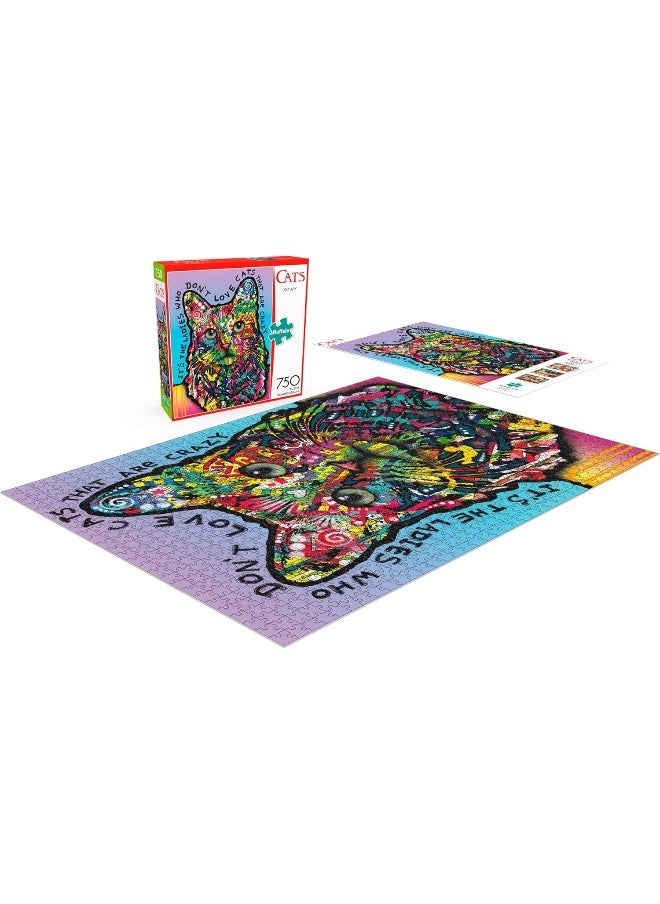 Buffalo Games - Cat Lady - 750 Piece Jigsaw Puzzle - pzsku/ZCFDB10C129068D782246Z/45/_/1720347525/ecbf3f2b-662a-406a-9239-7928b1f7b4df