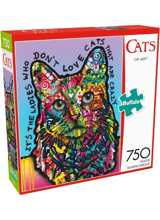 Buffalo Games - Cat Lady - 750 Piece Jigsaw Puzzle - pzsku/ZCFDB10C129068D782246Z/45/_/1720347526/2e876a4d-c22f-4cfa-92c6-6bfa8991937a