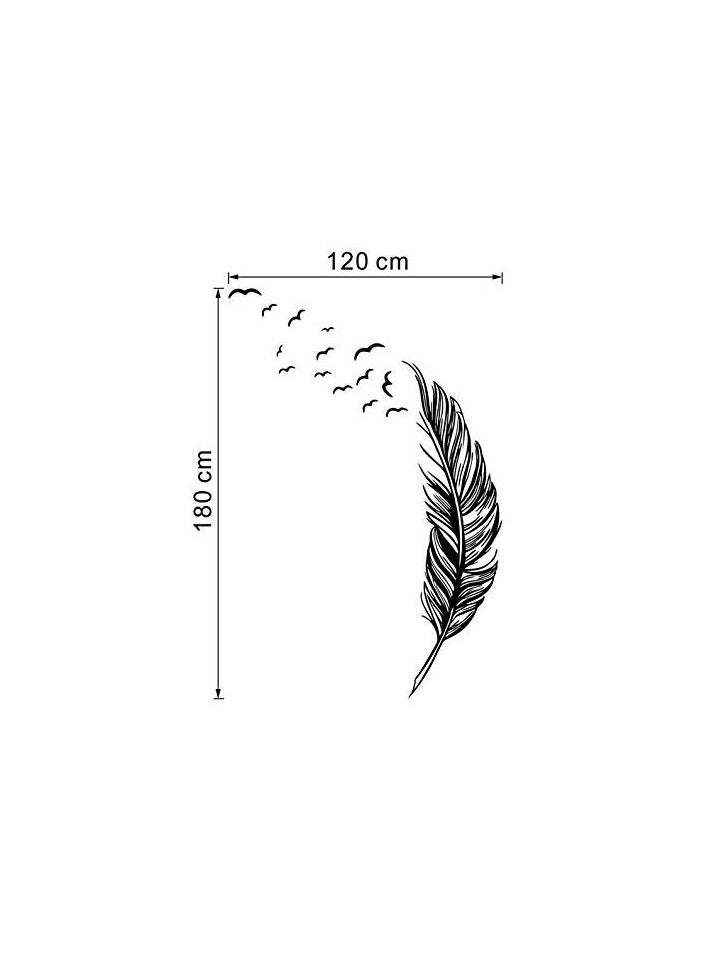 erorex Feather Wall Sticker Removable Waterproof Wall Decals Creative Home Decoration  - Image 4