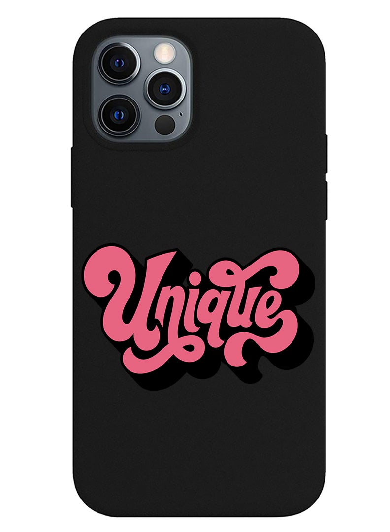 Theodor Protective Slim Fit Case Liquid Silicone Cover with Full Body Protection Anti-Scratch Shockproof Case For iPhone 12 Pro Black  - FORZA043 Love what you do - Image 1