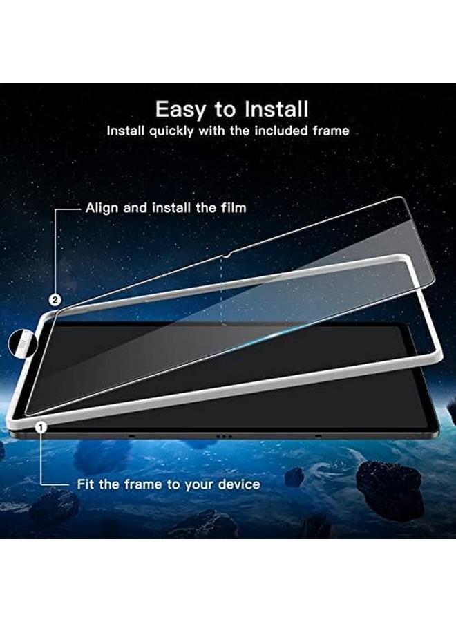 Jetech Screen Protector For Samsung Galaxy Tab S8 Plus 2022 Tab S7 Fe 2021 Tab S7 Plus 2020 12.4 Inch With Easy Installation Frame Tempered Glass Film Hd Clear 2 Pack - Image 2