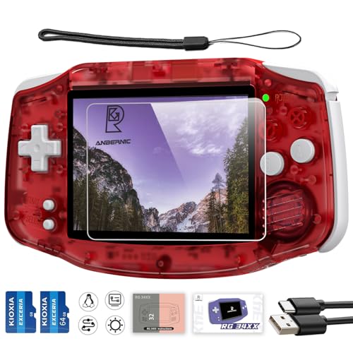 Aivuidbs RG34XX Retro Handheld Game Console RG 34XX 34 Inch IPS Screen Retro Gaming Console 5532 PreInstalled Games Linux 64bit WiFi HDMI and Output 3500mAh - Image 1
