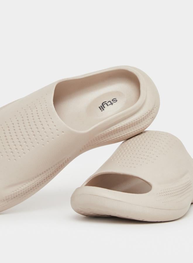 Styli Styli Perforated Open Toe Slip-On Slides  - Image 3