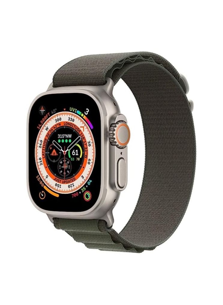 Alpine Loop Compatible with Apple Watch Ultra Band,Metal connector Rugged Woven Nylon Men G-Hook Strap for iWatch Series Ultra SE 49mm 45mm 44mm - Image 2