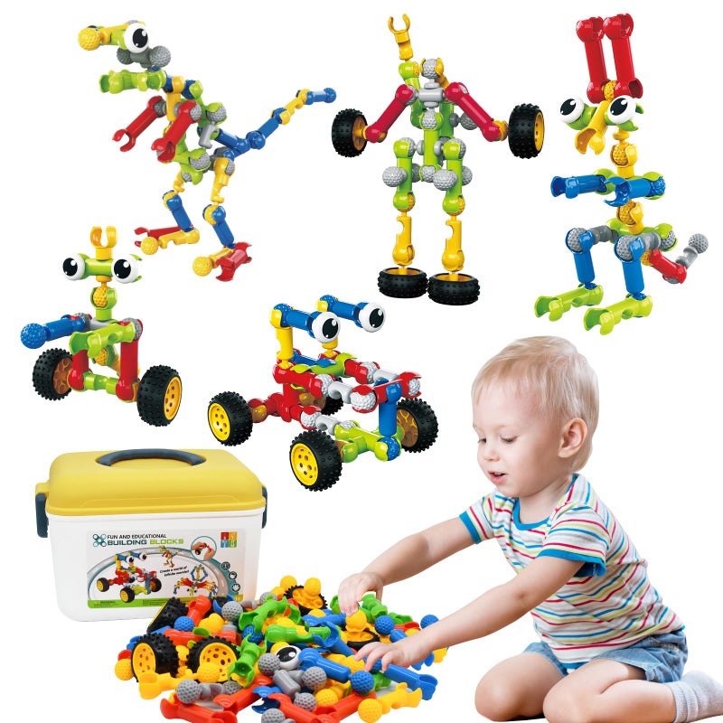 Huaker Building Toys109 Piece STEM Toys for Kids Ages 3 4 5 6 7 8 9 10 11 12 Years Old Boys and Girls Christmas Birthday Gifts Children Building Blocks Creative and Educational Kids Toys Projects - Image 3