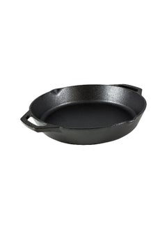 LODGE L8Skl Dual Handle Pan Skillet  Black  W 27.2 X H 5.1 X L 32.5 Cm  10.25 Inch  Cast Iron 