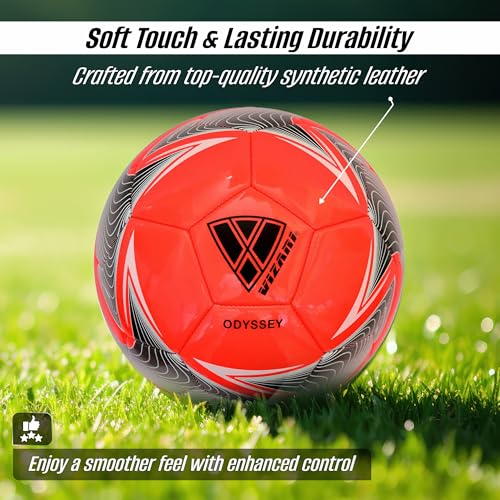 Vizari Odyssey Soccer Ball Durable and Firm Youth Soccer Ball Junior Soccer Ball with Premium TPU Casing Outdoor Soccer Ball for Boys Girls Pack of 1 6 12 - Image 3