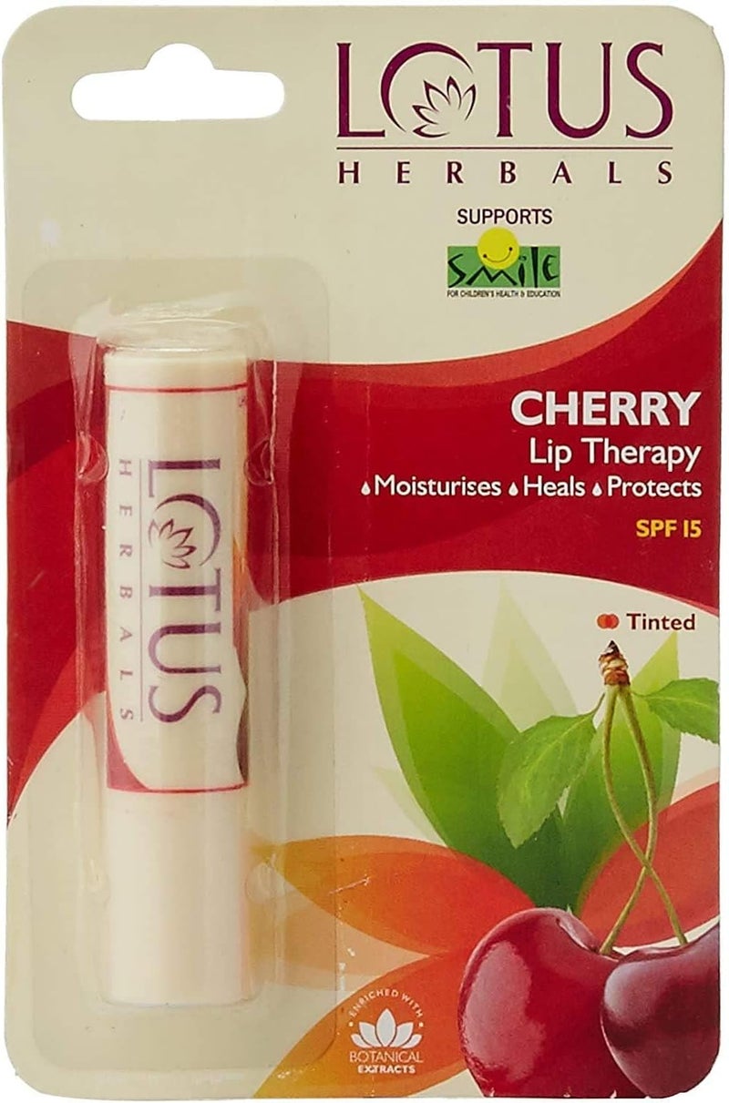 Lotus علاج الشفاه من لوتس هيربالز بنكهة الكرز 4 جرام - Image 2