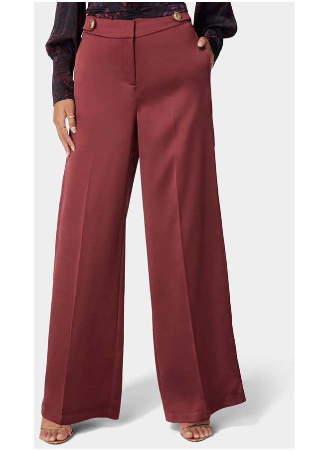 bebe High Waist Palazzo Satin Pant  - Image 2