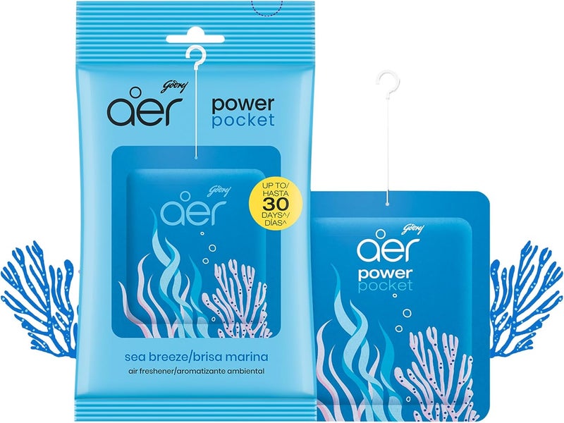 O – Hanging Car Air Freshener | Car Accessories | Cool Aqua (7.5g) - Image 3