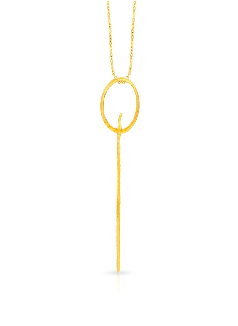 Malabar Gold and Diamonds 22k 916 Purity Gold Pendant for Women EMPN121MY  - Image 3