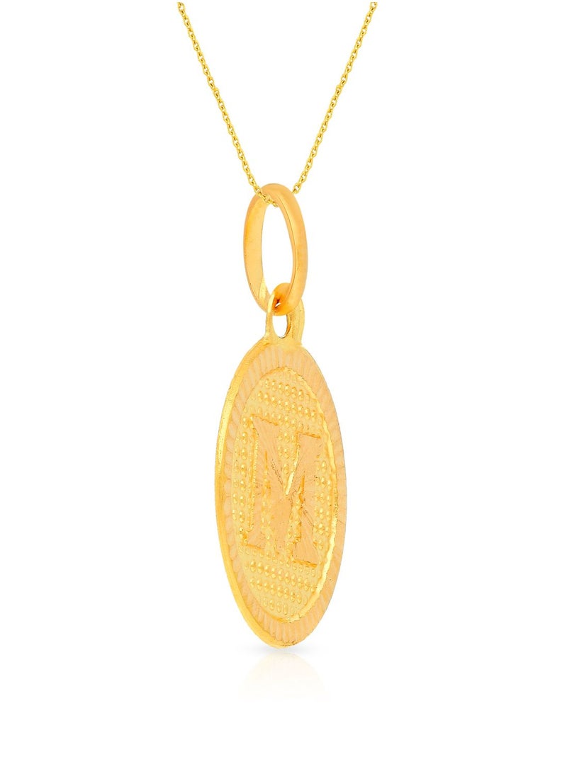 Malabar Gold and Diamonds 22k 916 Purity Gold Pendant for Women EMPN121MY  - Image 2