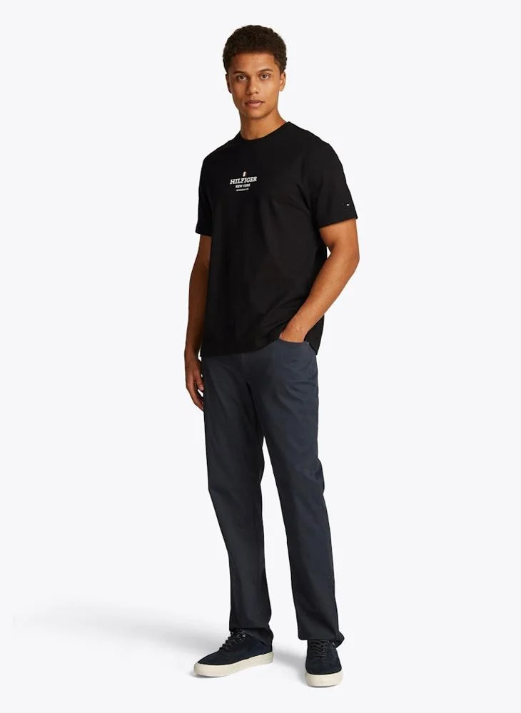 تومي هيلفيغر Logo Crew Neck T-Shirt